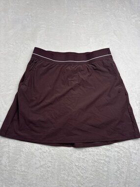 Soybu Womens Burgundy Skort With Inner Shorts Lightweight Size M